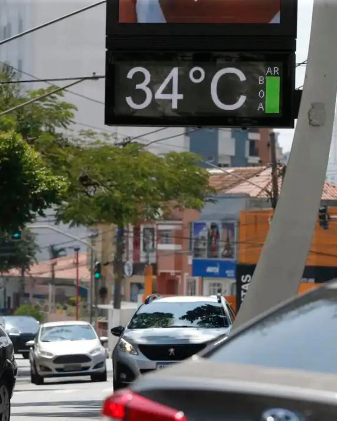 Imagem de destaque - Massa de ar quente e seco alcança regiões do Brasil até sábado